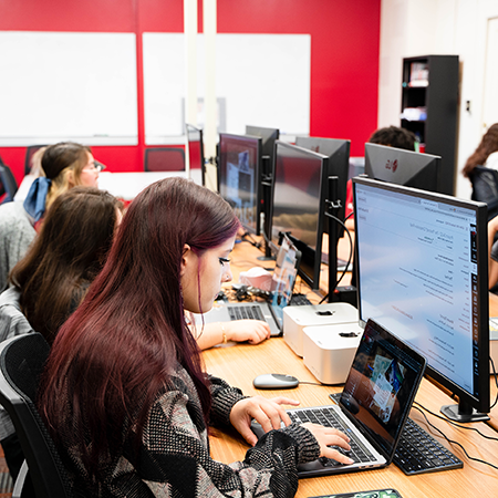 Students in a classroom