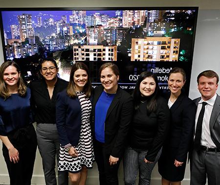 Students pose for Capstone picture